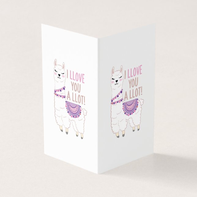 I Llove You a Llot - Funny Llama (Outside)