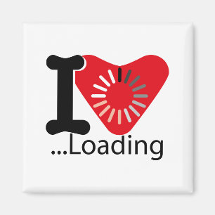 I LOADING HEART BY MASANSER PIXELAT MAGNET