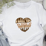 I Loaf You Trendy Funny Joke Bread Baker Pun T-Shirt<br><div class="desc">A fun t-shirt design for bread bakers and sourdough enthusiasts! Featuring a trendy retro bread pun which reads "I Loaf You As Much As Butter Loaves Bread". The tee design is brought to life in warm beige and cream neutral tones. The perfect way to show off your love for baking...</div>