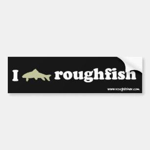 i logo roughfish bumper sticker