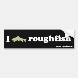 i logo roughfish bumper sticker