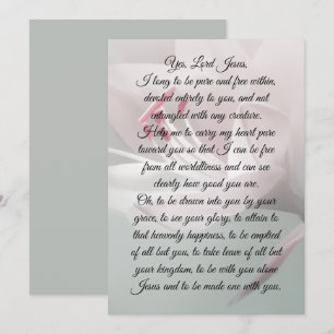 “I Long to be Pure &Free” Religious Card