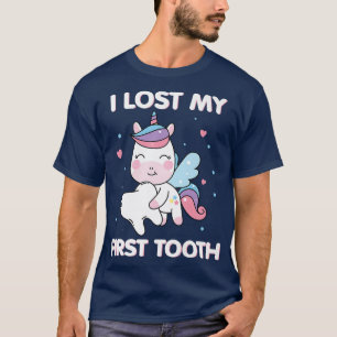 I Lost My First Tooth Cute Unicorn Tooth Fairy T-Shirt