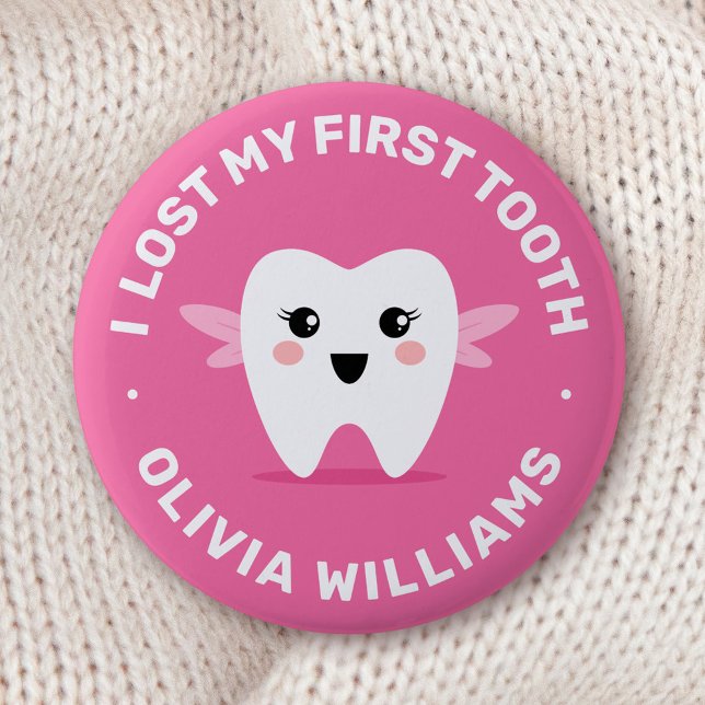 I lost my first tooth tooth fairy pink badge (Creator Uploaded)