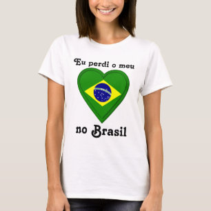 I lost my heart in Brazil in Portugese T-Shirt