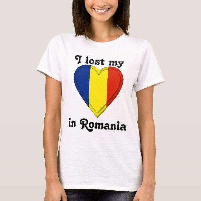 I lost my heart in Romania T-Shirt (Front)