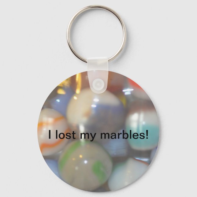 I lost my marbles products key ring (Front)