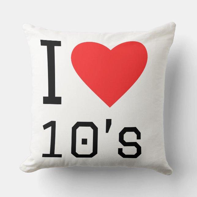 I love 10s cushion (Front)