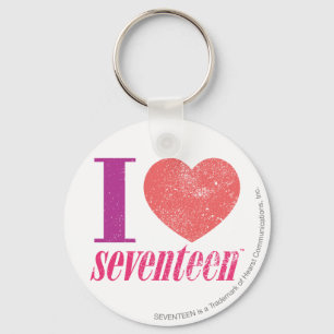 I Love 17 Key Ring