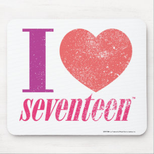 I Love 17 Mouse Pad