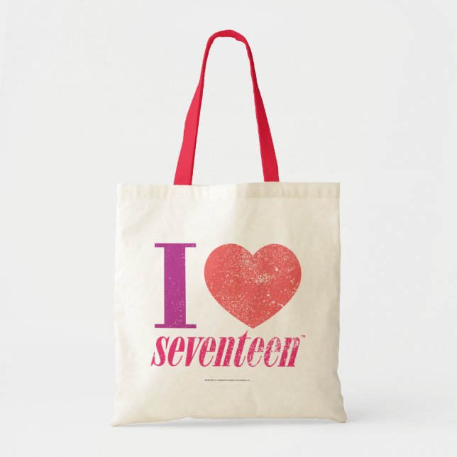 I Love 17 Tote Bag (Front)