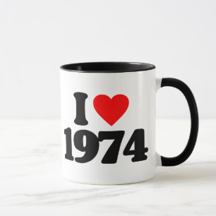 I LOVE 1974 MUG
