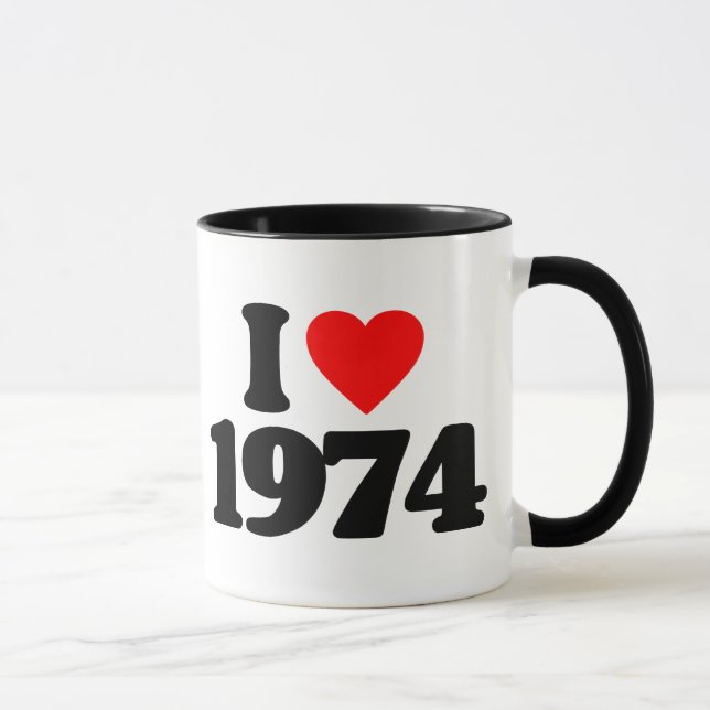 I LOVE 1974 MUG (Right)