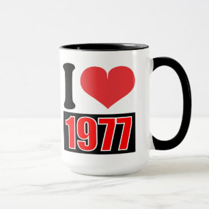 I love 1977 - Mugs
