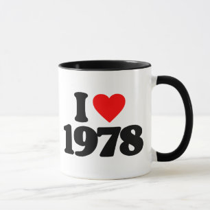 I LOVE 1978 MUG