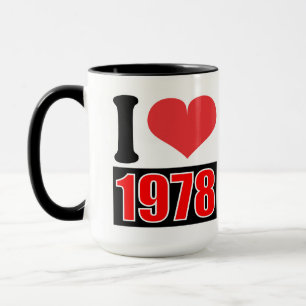 I love 1978 - Mugs