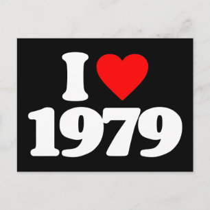 I LOVE 1979 POSTCARD