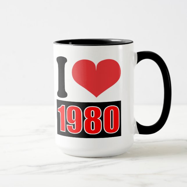 I love 1980 - Mugs (Right)