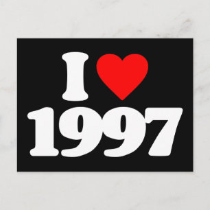 I LOVE 1997 POSTCARD
