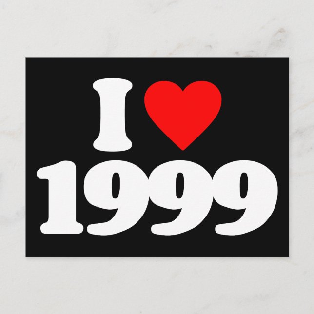 I LOVE 1999 POSTCARD (Front)
