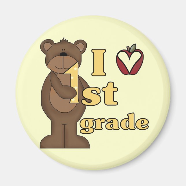 I Love 1st Grade Tshirts and Gifts Magnet (Front)