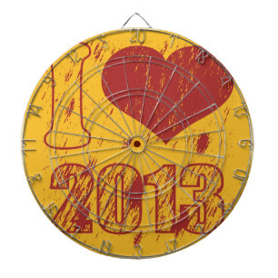 I love 2013 - Happy new year 2013 - Xmas Dartboard