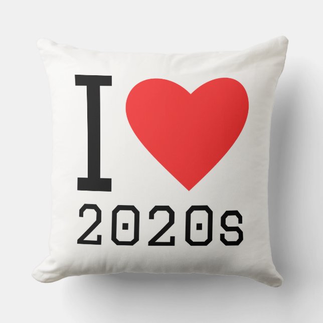 I love 2020s cushion (Front)