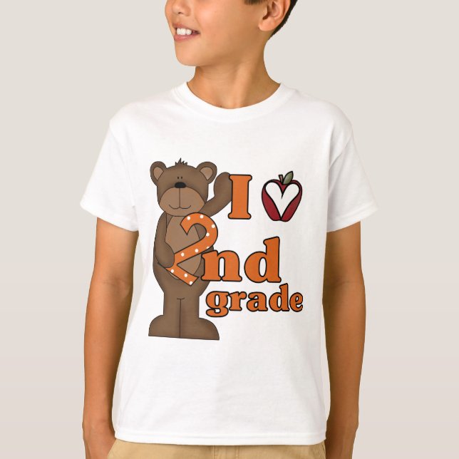 I Love 2nd Grade Tshirts and Gifts (Front)