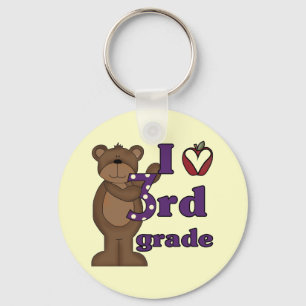 I Love 3rd Grade Tshirts and Gifts Key Ring