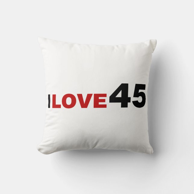 I Love 45 Cushion (Front)