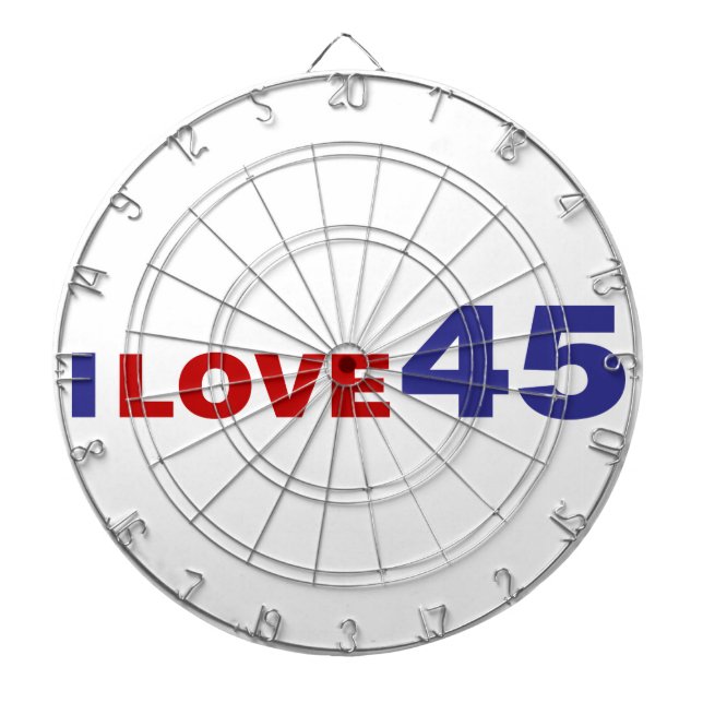 I Love 45 Dartboard (Front)