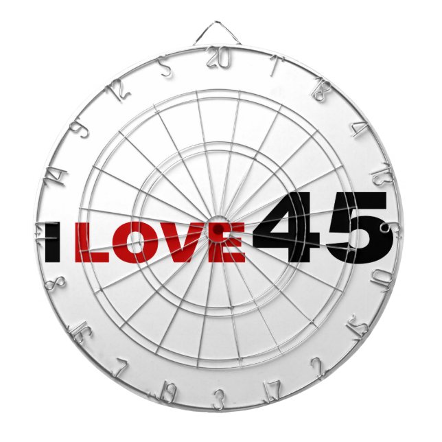 I Love 45 Dartboard (Front)