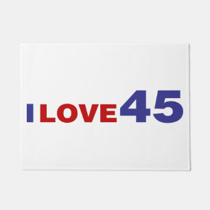 I Love 45 Doormat