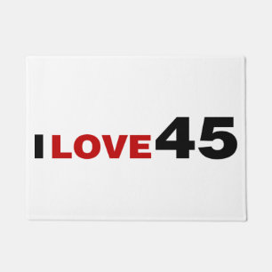 I Love 45 Doormat