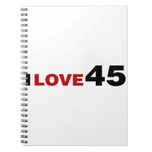 I Love 45 Notebook