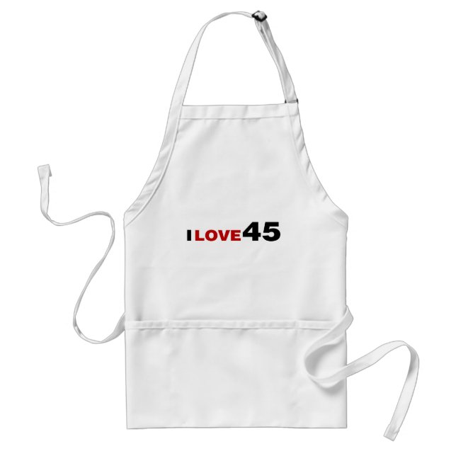 I Love 45 Standard Apron (Front)