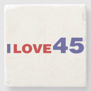 I Love 45  Stone Coaster
