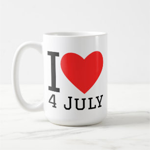 I love 4 July Coffee Mug