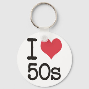 I Love 50s Products & Designs! Key Ring