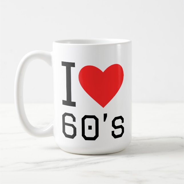 I love 60s coffee mug (Left)
