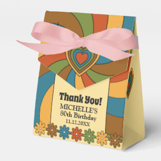 I Love 60s Music for 80th Birthday Celebration Favour Box