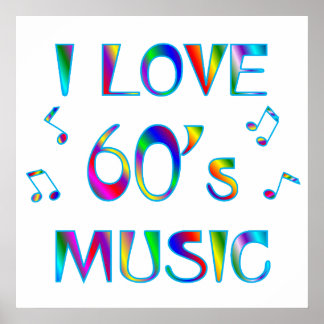 I Love 60's Poster
