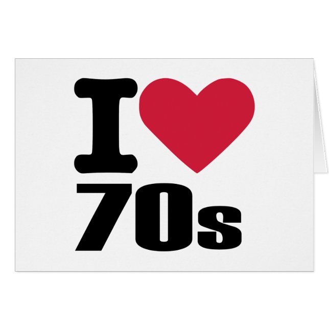 I love 70's (Front Horizontal)