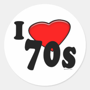 I Love 70s Sticker