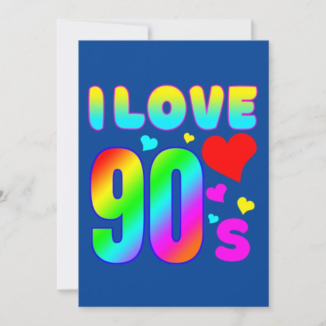 i love 90s invitation (Front)