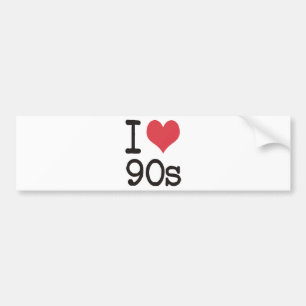 I Love 90s Products & Designs! Bumper Sticker