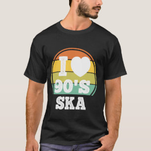I Love 90s Ska Punk Rock Music 90's Party Concert  T-Shirt