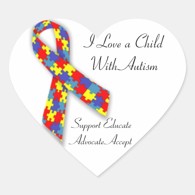 I love a child with Autism Sticker (Front)
