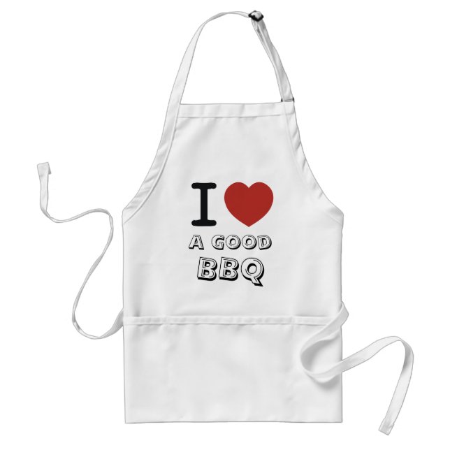 I LOVE a good bbq Standard Apron (Front)