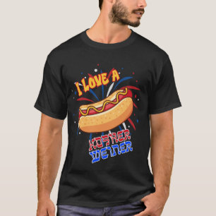 I Love A Kosher Weiner Funny Borscht Belt Jewish H T-Shirt